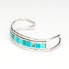 Turquoise Channel Inlay Cuff Bracelet