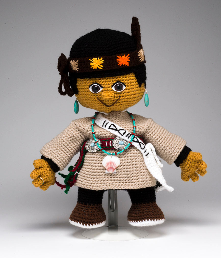 Zuni Man Crocheted Doll