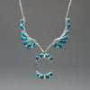 Chinese Turquoise Necklace & Earrings Set