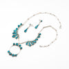 Chinese Turquoise Necklace & Earrings Set