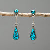 Chinese Turquoise Necklace & Earrings Set