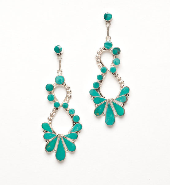 Sonoran Turquoise Raindrop Earrings