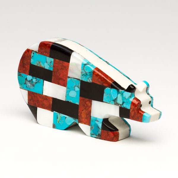 Compelling Double-Sided Mosaic Bear