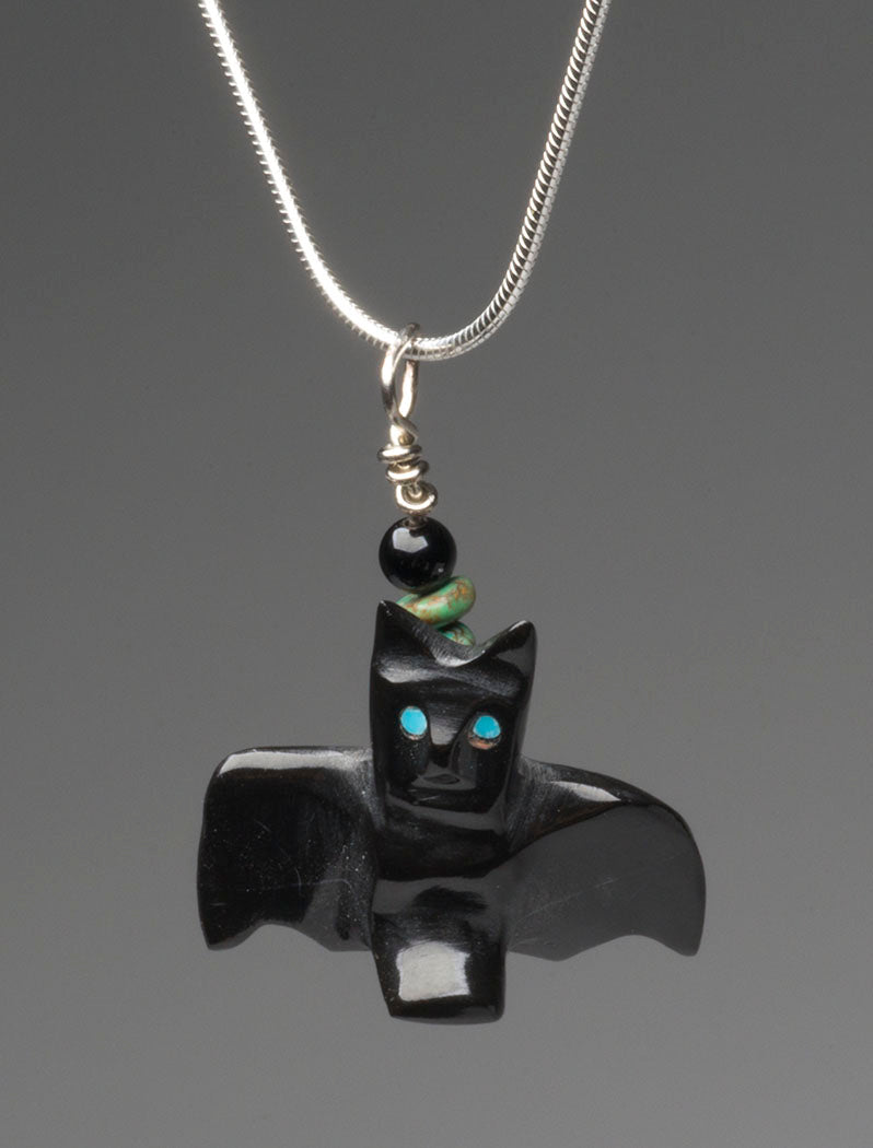 Cavern Bat Pendant Necklace