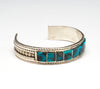 Kingman Turquoise Channel Inlay Cuff Bracelet