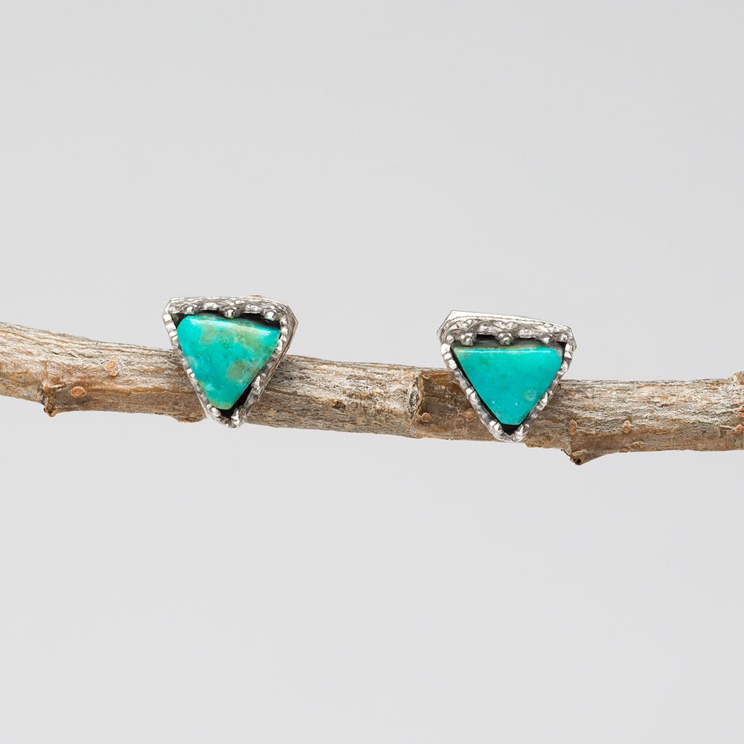 Kingman Turquoise Stud Earrings