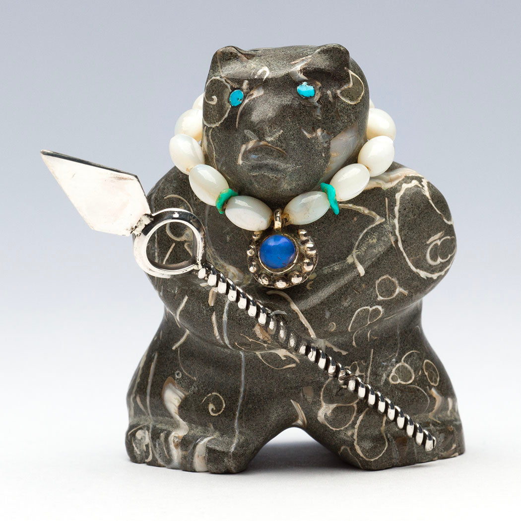 Warrior Bear With Spear
