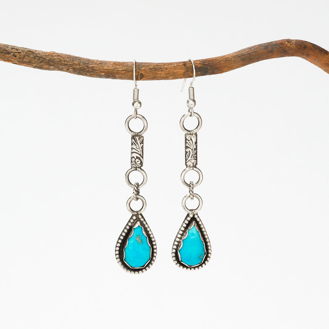 Tropical Getaway Turquoise Earrings