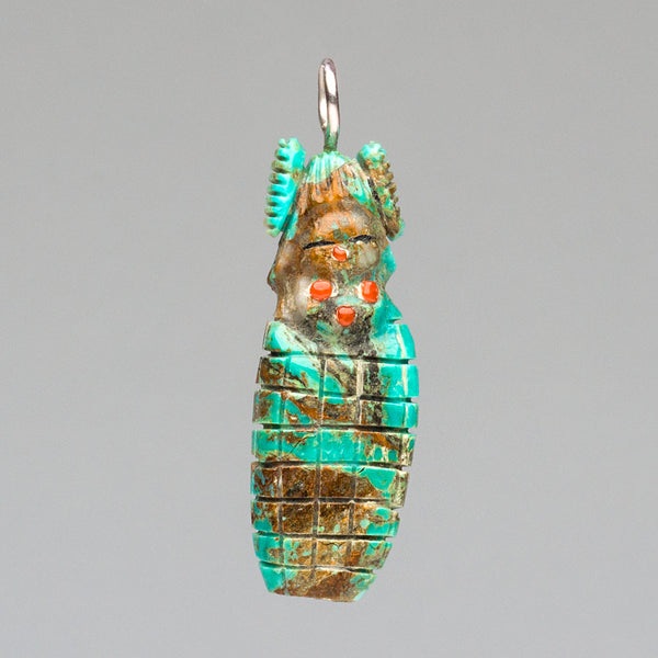 Carved Corn Maiden Pendant