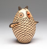 Watchful Pottery Owl