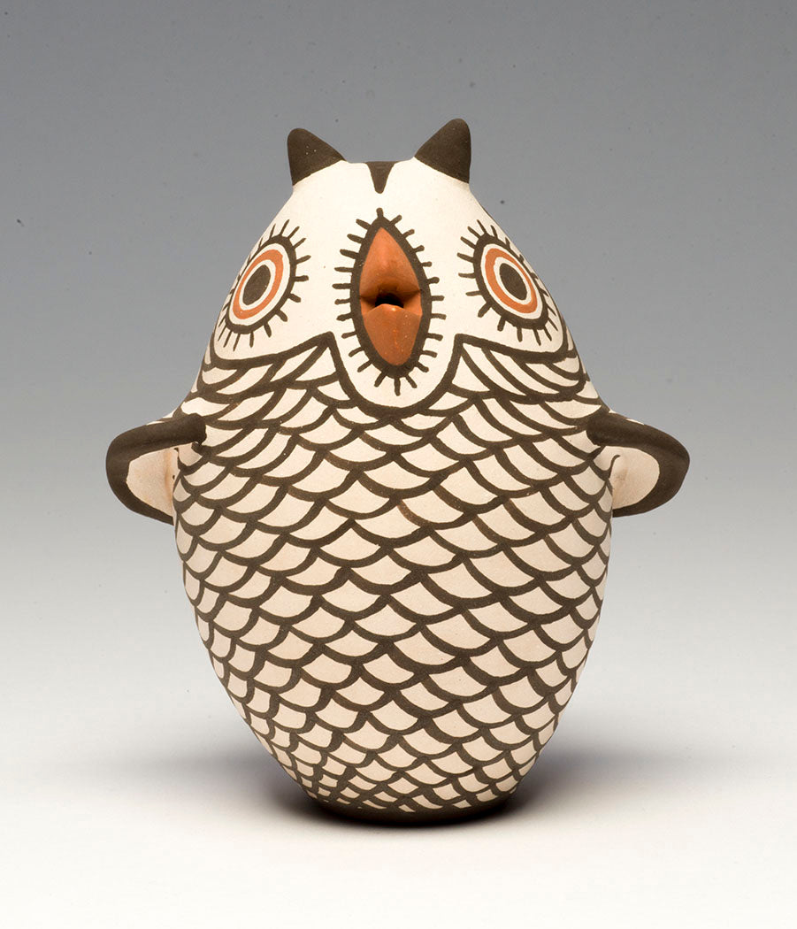 Clay Guardian Owl