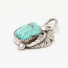 Carved Turquoise Leaf Pendant
