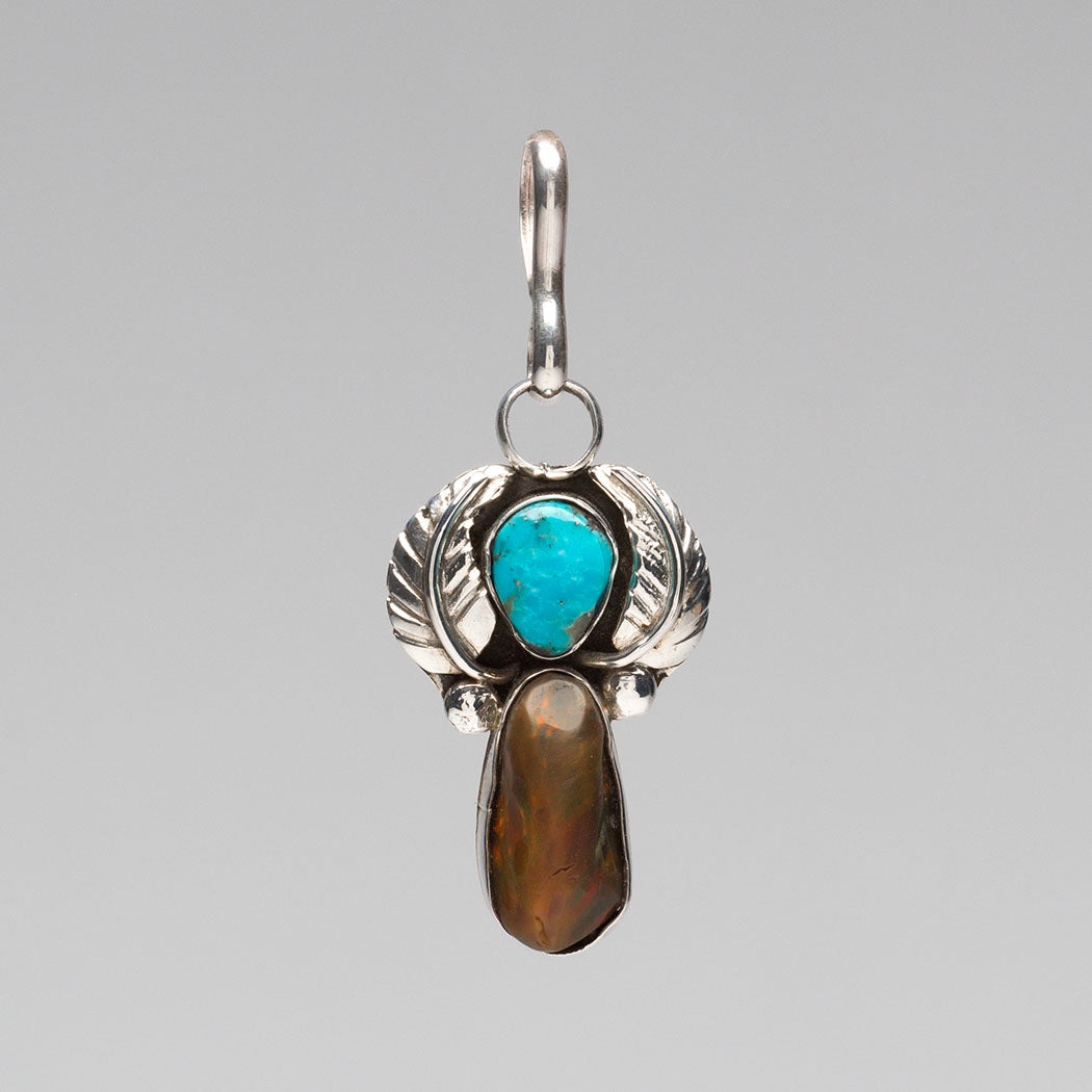 Ethiopian Opal Angel Pendant