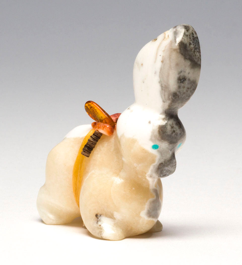 Silver Lace Onyx Bunny