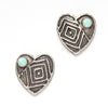 Opal Heart Earrings