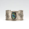 Shimmering Labradorite Tufa Cast Cuff Bracelet