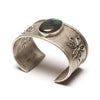 Shimmering Labradorite Tufa Cast Cuff Bracelet