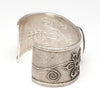 Shimmering Labradorite Tufa Cast Cuff Bracelet