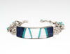 Unique Stone To Stone & Petit Point Link Bracelet