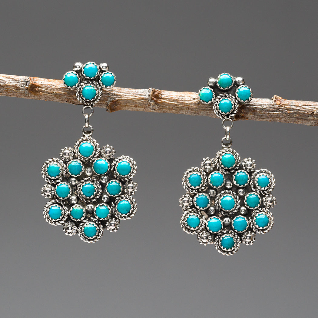 Natural Beauty Turquoise Dangle Earrings