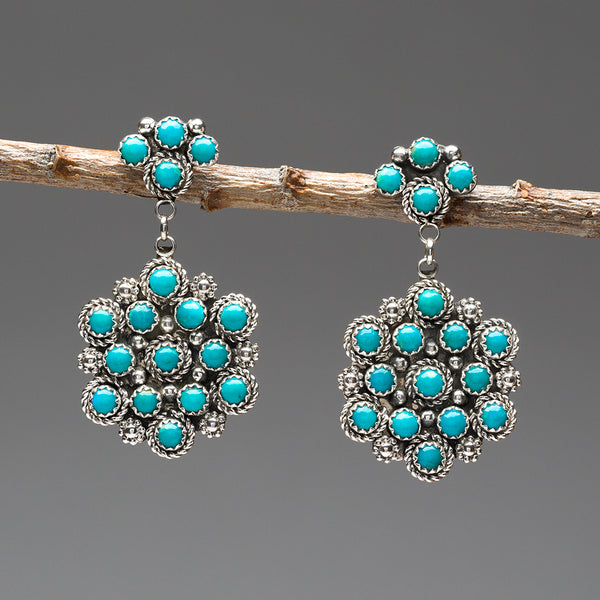 Natural Beauty Turquoise Dangle Earrings