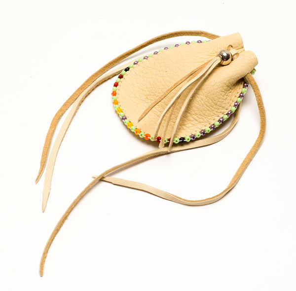 Springtime Deerskin Medicine Pouch