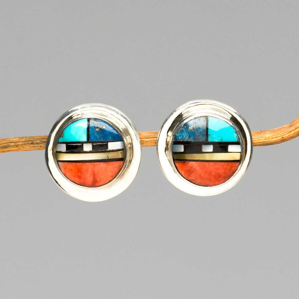 Precious Sunface Post Earrings