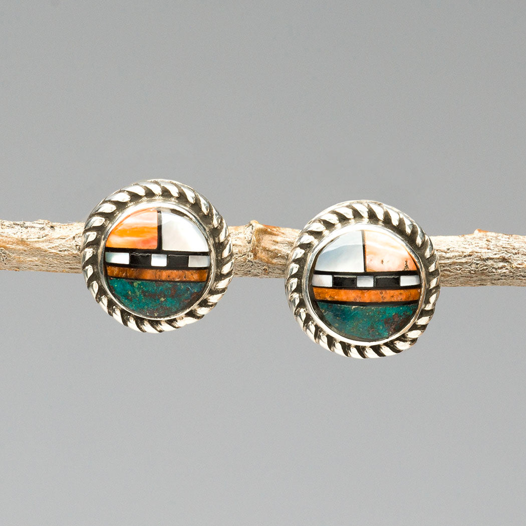 Enduring Sunface Post Earrings