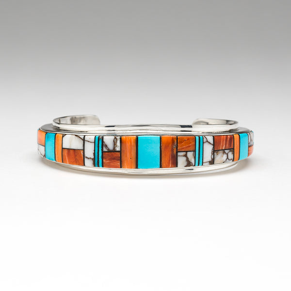 Dynamic Stone To Stone Cuff Bracelet