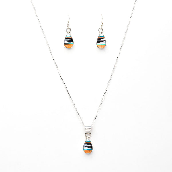 Precision Pendant Necklace & Earrings Set