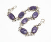 Natural Charoite Link Bracelet