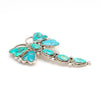 Natural Kingman & Royston Turquoises Dragonfly Pin/Pendant