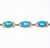 Natural Kingman Turquoise Link Bracelet