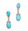 Natural Kingman Turquoise Drop Earrings