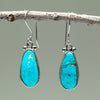 Natural Kingman Turquoise Drop Earrings