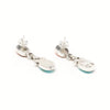 Natural Kingman Turquoise & Spiny Oyster Shell Dangle Earrings