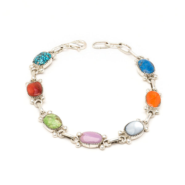 Colorful Rainbow Link Bracelet