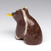 Quartz-Veined Marble Fishing Bear