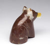 Quartz-Veined Marble Fishing Bear
