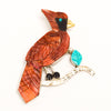 Bright Red Cardinal Pin/Pendant