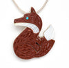 Carved Red Fox Pin/Pendant