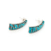 Refined Elegance Turquoise Channel Inlay Earrings