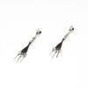 Stone To Stone Inlaid Dangle Earrings