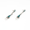 Stone To Stone Inlaid Dangle Earrings
