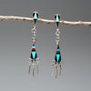 Stone To Stone Inlaid Dangle Earrings