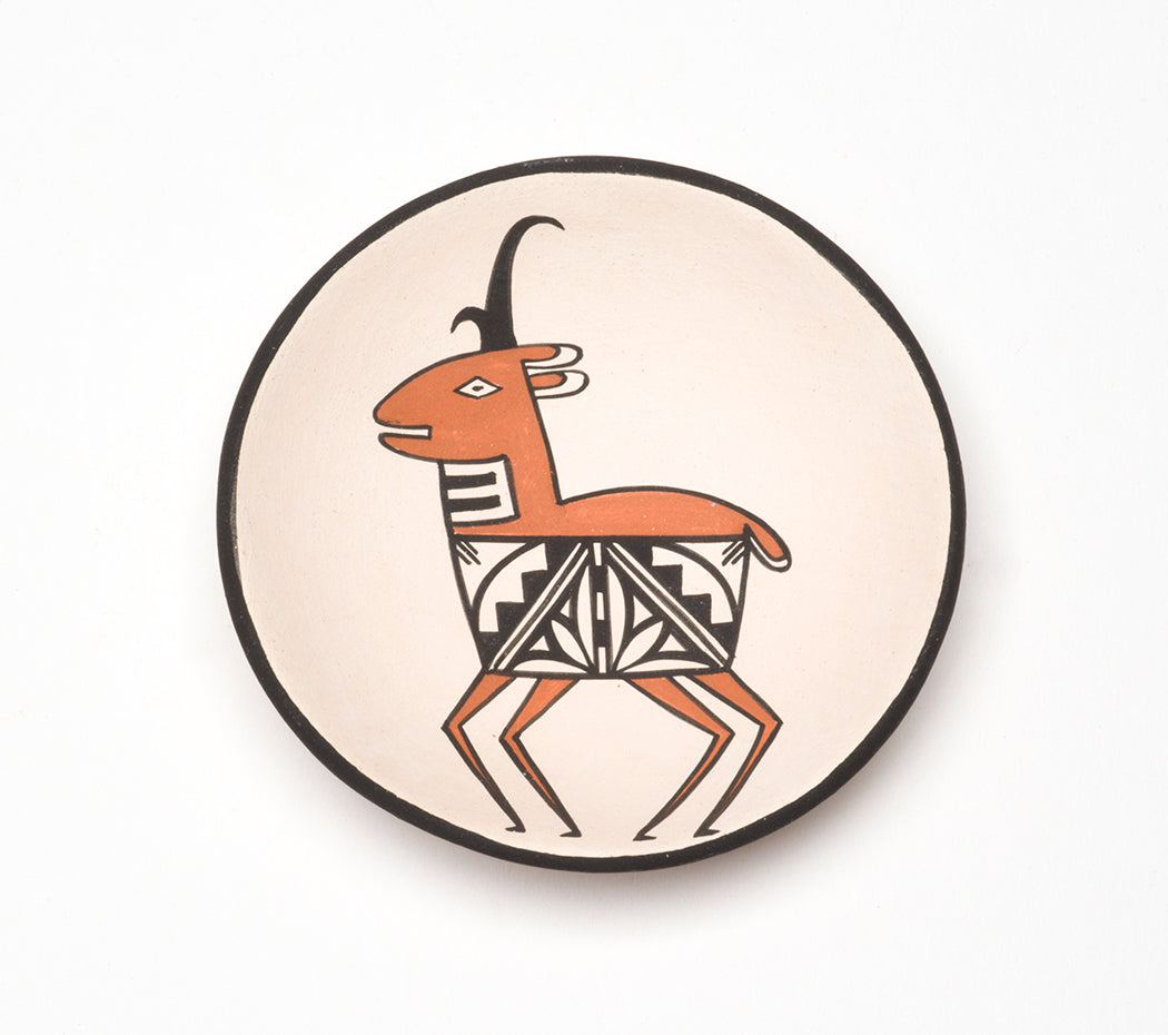 Small Pronghorn Pottery Plate