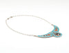Stunning Overlay Inlay Hummingbird Necklace