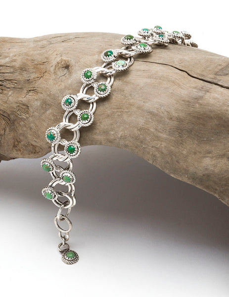Kingman Turquoise Chain Link Bracelet