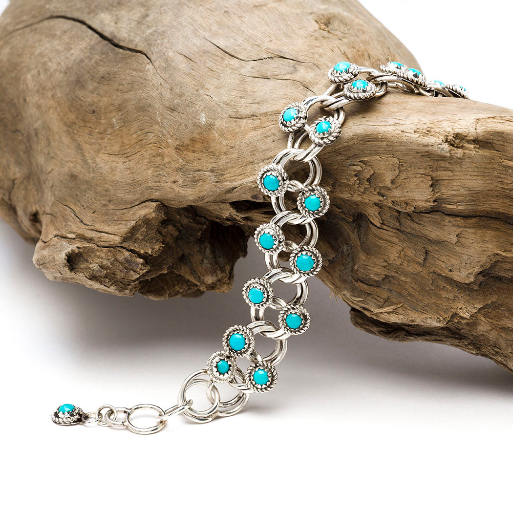 Kingman Turquoise Link Bracelet