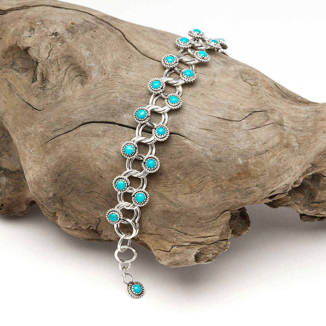 Kingman Turquoise Link Bracelet